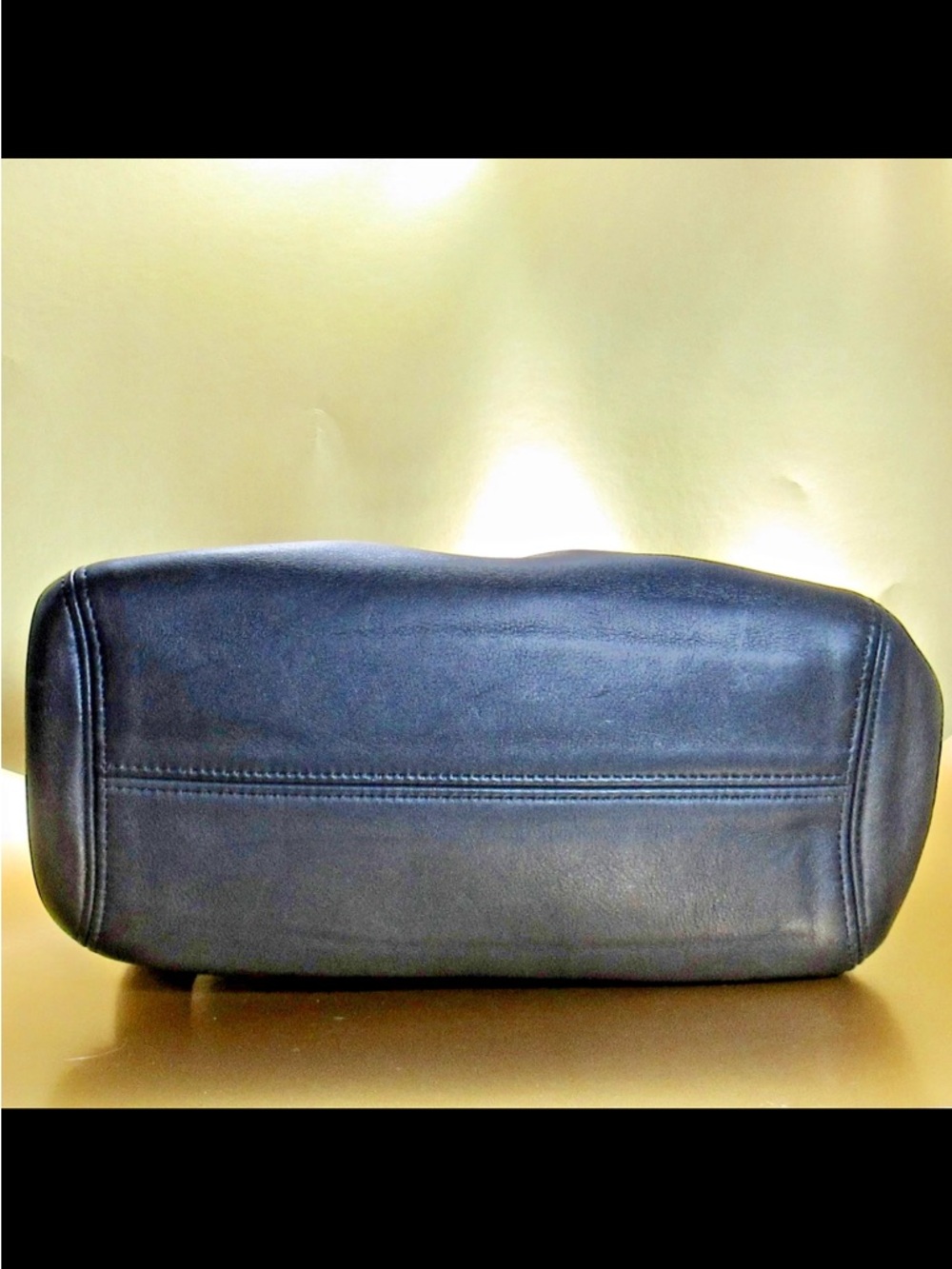 Coach Black Leather Double-Strap Shoulder Bag - Picture 7 of 16
